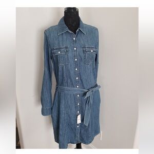 NWT Brooks Brothers denim / chambray dress